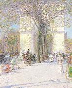 Childe Hassam Washington Arch oil painting reproduction